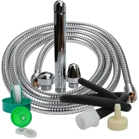 Ppelao 792288755108 Shower Enema System Douche Colonic Cleanse Kit 5-foot Stainless Steel Showe