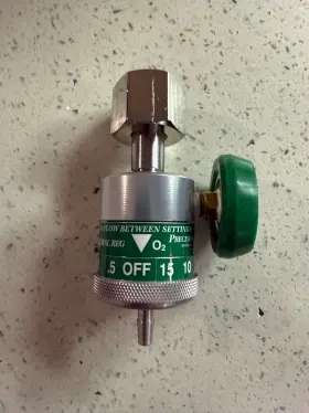 165415d Precision Medical Easydial Oxygen Regulator - Nut Style 0-15 Lpm