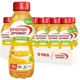 Premier Protein 643843803072 Shake Lemon Bar 11.5 Fl Oz Pack Limited Edition Added Sugar