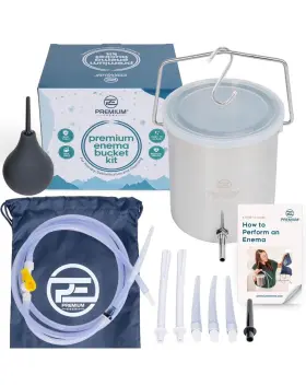 Premium Enema 757764760021 Kit - Suitable For Coffee Water And Gerson Therapy Stainless Steel B