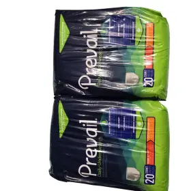 6752 Prevail Daily Underwear Medium 34-46 In Extra Absorbency 2 Bags 20 Ct Each Adult