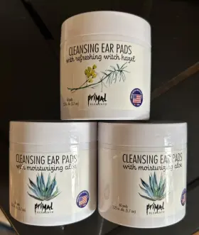 Primal Elements 640986308556 3x Cleansing Ear Pads 2 Moisturizing Witch Hazel/1 Aloe 60 Each