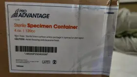 P25040 Pro Advantage 250400 Sterile Specimen Container Screw-on Lid 4 Oz. Case New