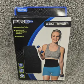 Pa-4788 Pro Strength Waist Trimmer Belt Adjustable One Size Core Toning Fat Burn Workout