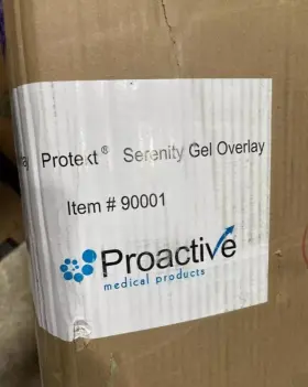 Lv90001 Proactive Medical Protekt Serenity Gel Overlay Twin Size 34 Inch X 76 3-1/2