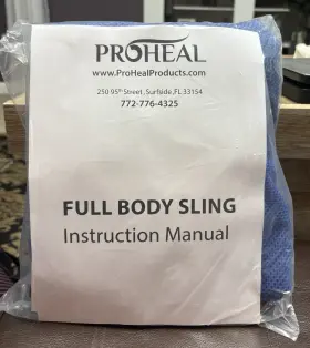 30111-mp Proheal Universal Full Body Mesh Lift Sling Large 600 Lbs New