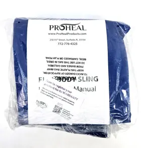 30123-mp Proheal Blue Full Body Bariatric Polyester Solid Lift Sling Size Xxl