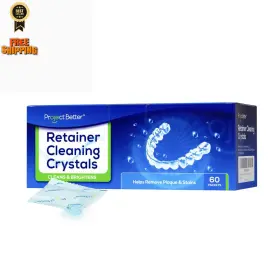 Crystal-60 Project Better Cleaning Crystals For Clear Dentures And Retainers 60 Packets White
