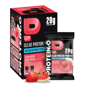 Protein2o 858379004965 Protein Powder 360mg Whey Isolate Sugar Free Strawberry Watermelon 8 Pack Clear