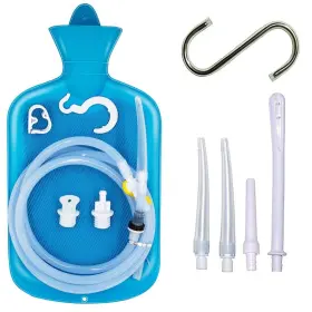 Pukebag 702865501042 Enema Bag 2l Home Kit With 6.5ft Long Silicone Hose Tips Contro