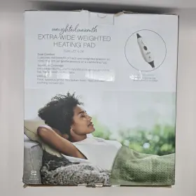 Pure 817387026888 Enrichment Weighted Warmth Extra-wide Heating Pad Open Box