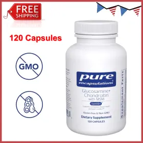 766298 Pure Encapsulations Glucosamine Msm 120 Capsules Supports Joint Health Non-gmo
