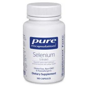 Pure Encapsulations 766298004594 Selenium Citrate 180 Capsules Immune Support Antioxidant