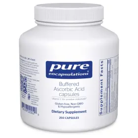 Ab22 Pure Encapsulations Vitamin C Buffered Ascorbic Acid Capsules 250 Count