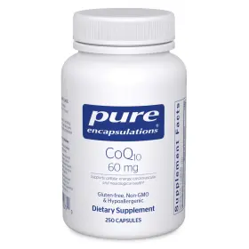 Coq10 Pure Encapsulations Cq62 60mg Coenzyme Q10 Supplement 250 Capsules Energy Brain Coq10 Pure Encapsulations Cq62 60mg Coenzyme Q10 Supplement 250 Capsules Energy Brain