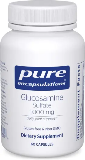 Gs16 Pure Encapsulations Glucosamine Sulfate 1 000 Mg 60 Count Pack Of