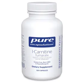 Lcf1 Pure Encapsulations L Carnitine Fumarate Hypoallergenic Supplement 120 Capsules