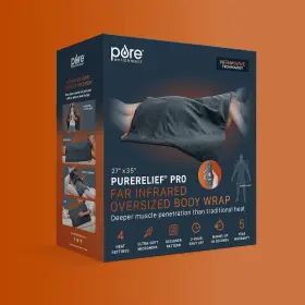 Pure Enrichment 810115631552 Purerelief Pro Far Infrared Oversized Body Wrap 35 Inch X 27