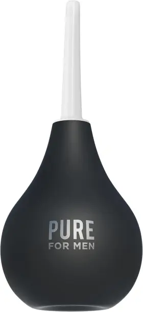 Pure For Men 445029247273 Bum Bulb Anal Douche Kit With Detachable Tip Reusable Enema Ea