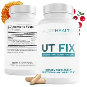 Purehealth Research 850043349761 Stop Urinary Tract Discomfort - Cranberry D Mannose Support 60 Capsules