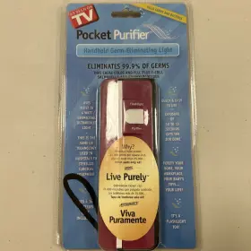 Purely Products 892831001017 New Pocket Purifier Light Germ Eliminator All Surfaces 99.9% Germs Ships N 24hr