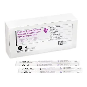 710-grape Puritan Tongue Depressor 5-1/2 Inch Length Wood #710 Grape - 1 Box Of 50