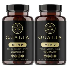 Qualia Life Sciences 850027149905 32 Count Mind Brain Supplement Beat Doctor-formulated Premium Nourishment