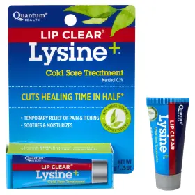 8c68c42a-7e92-4 Quantum Health Lip Clear Lysine Cold Sore Treatment And Moisturize Mouth Sores