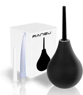 Raneu 719209468541 Enema Bulb Anal Douche Kit For Women And Men With 3 Nozzles 4 Piece