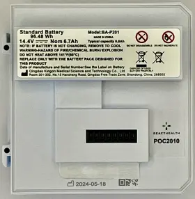 Ba-p201 React Health Rhythm P2 Battery - New