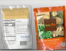 6598 Real Food Blends Adult/child G-tube Beef Potatoes Spinach 36 Pouches