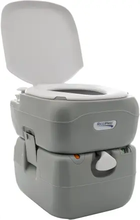 Rp-2058 Recpro Rv Toilet 5.8 Gallon Portable Camping Compact Travel White