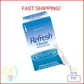 4889 Refresh Classic Lubricant Eye Drops Preservative-free 0.01 Fl Oz Single-use Con