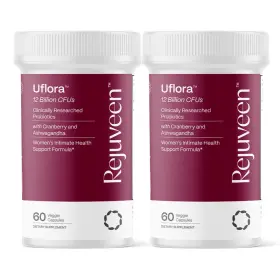 Rejuveen 850073398036 Uflora Vaginal Probiotics 60ct 2 Pack