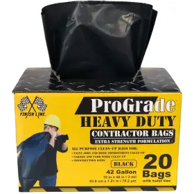11108 Reli. Contractor Garbage Bags 42 Gallon 20 1 Count Pack Of Black