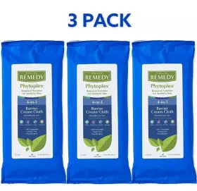 Msc092508 Remedy 3 Pack Phytoplex Barrier Cream Cloths With Dimethicone Protect Clean