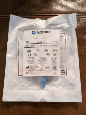 600-d Remington Medical Lot Of 4 1 Drainage Bags New And Sealed