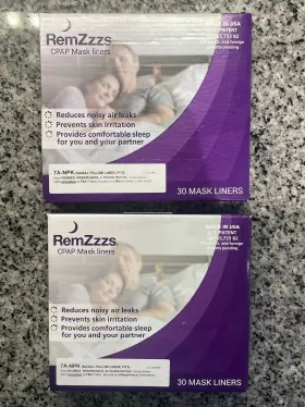 Gmdn-59049 Remzzzs Lot Of 2 Nasal Pillow Cpap Mask Liners Product# 7a-npk 30 Pack X 60