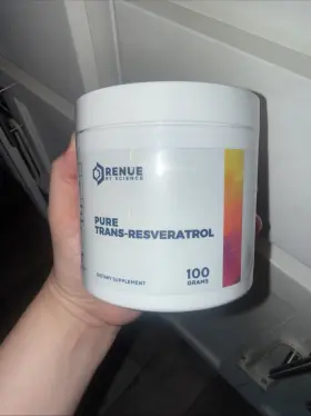 Renue By Science 656165996681 Resveratrol Supplement Powder 100g Trans 200 Day Supply Usa High