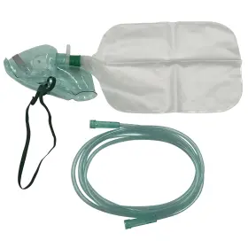 Om-0550-1 Resone 1pk Adult Non-rebreather Oxygen Mask With 6.8ft Crush Resistant Tubing