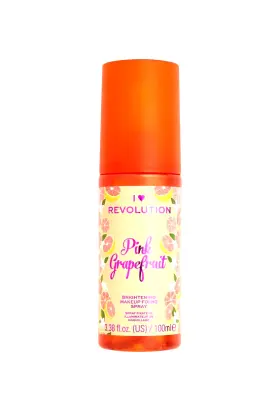 Revolution 057566228275 Pink Grapefruit Brightening Makeup Fixing Spray 3.38 Fl Oz 100 Ml