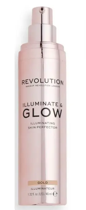 Revolution 057566341394 Illuminate And Glow - Gold Illuminating Skin Perfector 1.32 Fl Oz