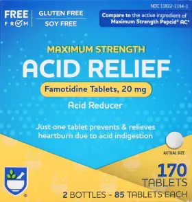 Rite Aid 011822527958 Acid Reducer Maximum Strength Famotidine Tablets 20 Mg - 2