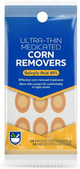 52-004ra Rite Aid Foot Care Maximum Strength Ultra-thin Corn Removers - 18 Pads/