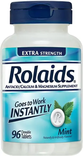 I00003897 Rolaids Extra Strength Antacid 96 Chewable Tablets Mint Flavor