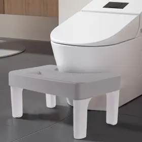 Rovtern 607604513747 6.7 Inch Step Stool Portable Plastic Foot Non-slip Potty For Gray