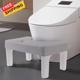 Rovtern 635407726606 6.7 Inch Step Stool Portable Plastic Foot Non-slip Potty For Gray