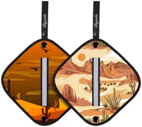 Pc-04 Rquite 2 Pack Pee Cloth Rag With Reflective 7.9 X 5.9 Inches Sunset