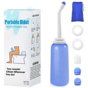 Rf-1001 Rufcril Peri Bottle Portable Travel Bidet With Bag Tpe Material Can Be Boiled 17oz