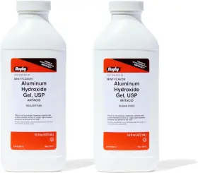 00536009185 Rugby Laboratories 320 Mg Aluminum Hydroxide Gel Usp - Antacid Liquid Upset Stomach